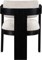 Sacha - Linen Dining Chair With Black Base (Set of 2)