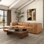 Form - Leather Ottoman - Sonoran Tan