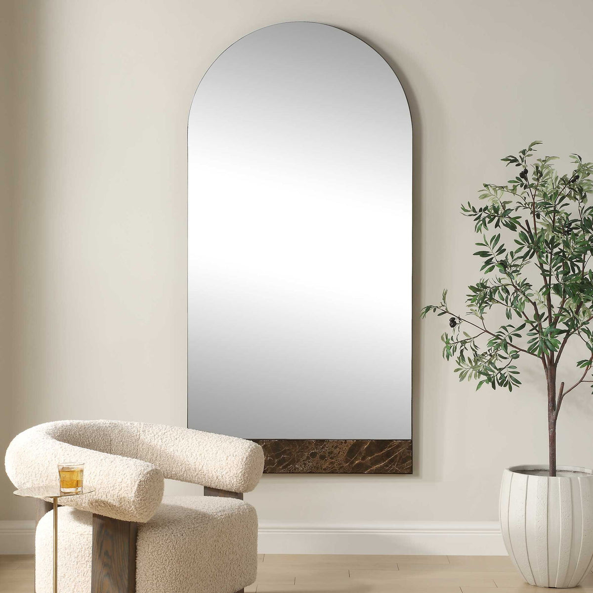 Hanover - Marble Arch Mirror - Bronze / Brown