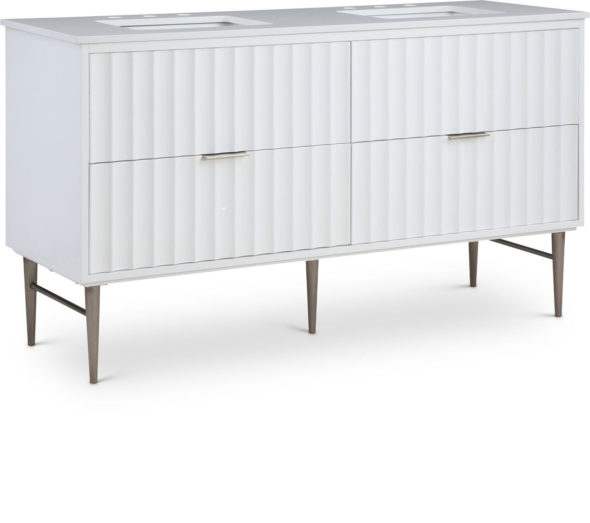 Modernist - Bathroom Vanity With Chrome Legs