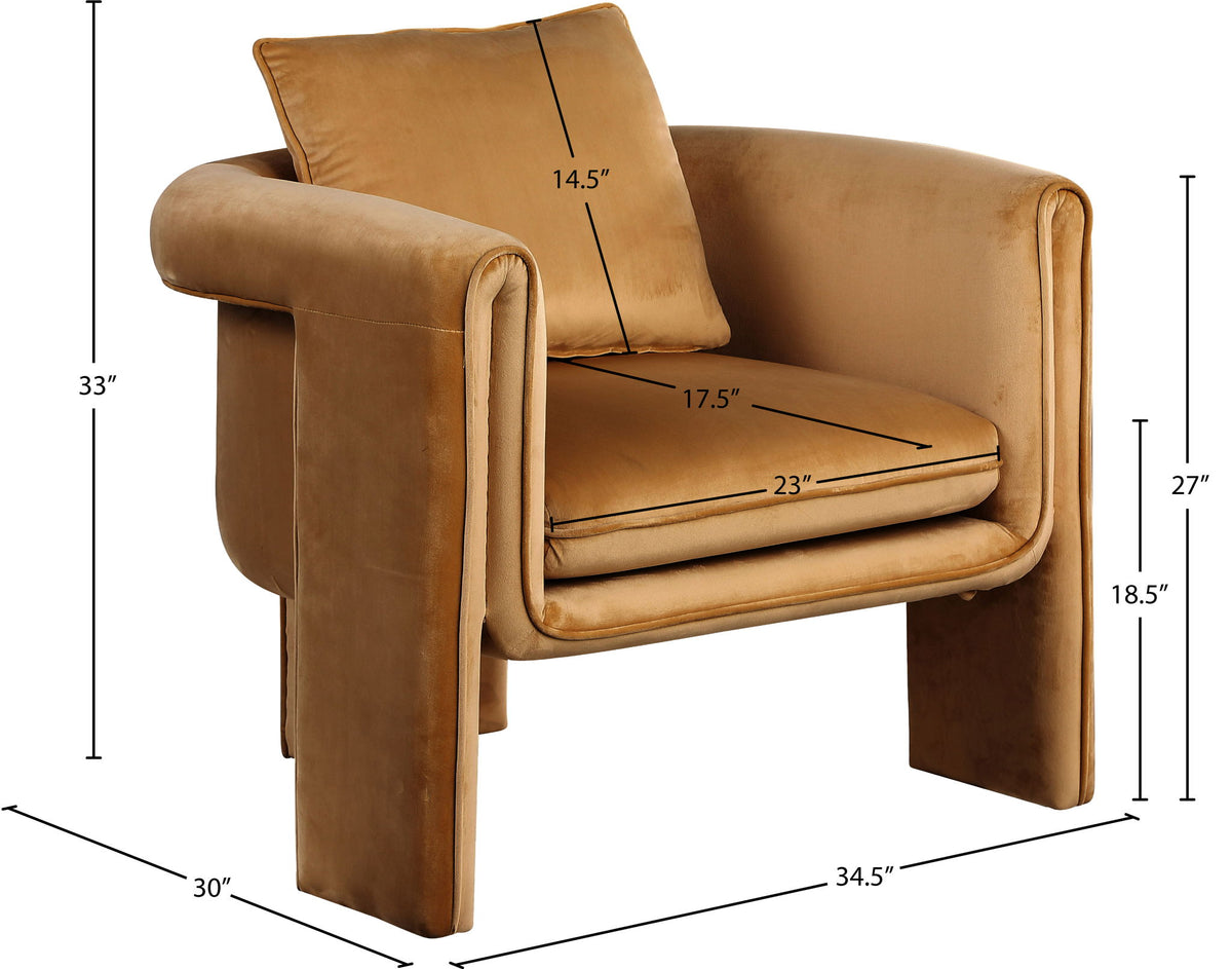 Sloan - Accent Chair - Saddle