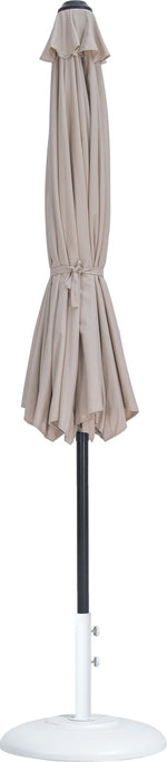 Fiji - Aluminum Patio Umbrella With Round White And Black Base