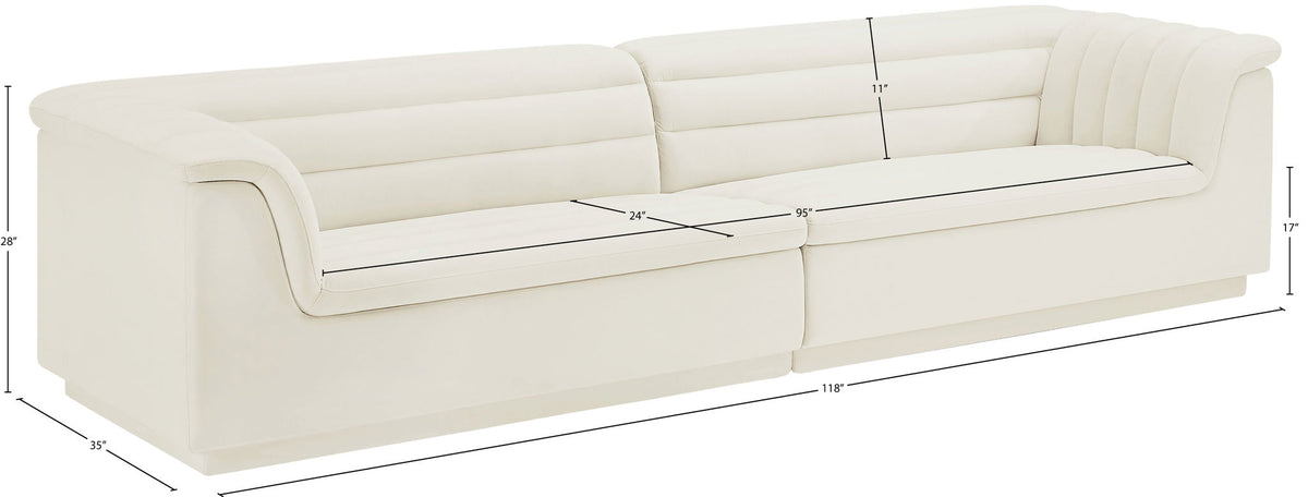 Cascade - Velvet Modular Sofa