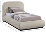 Vaughn - Chenille Bed With Black Base