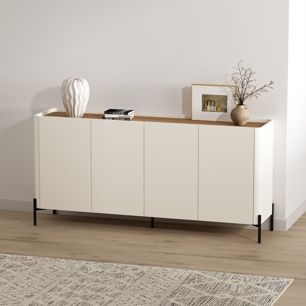 Abbey - Sideboard - Maple And Off White