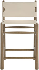 Santos - Upholstered Counter Stool With Stained Brown Base