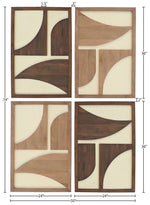 Cadence - 4 Piece Two-Color Wall Art