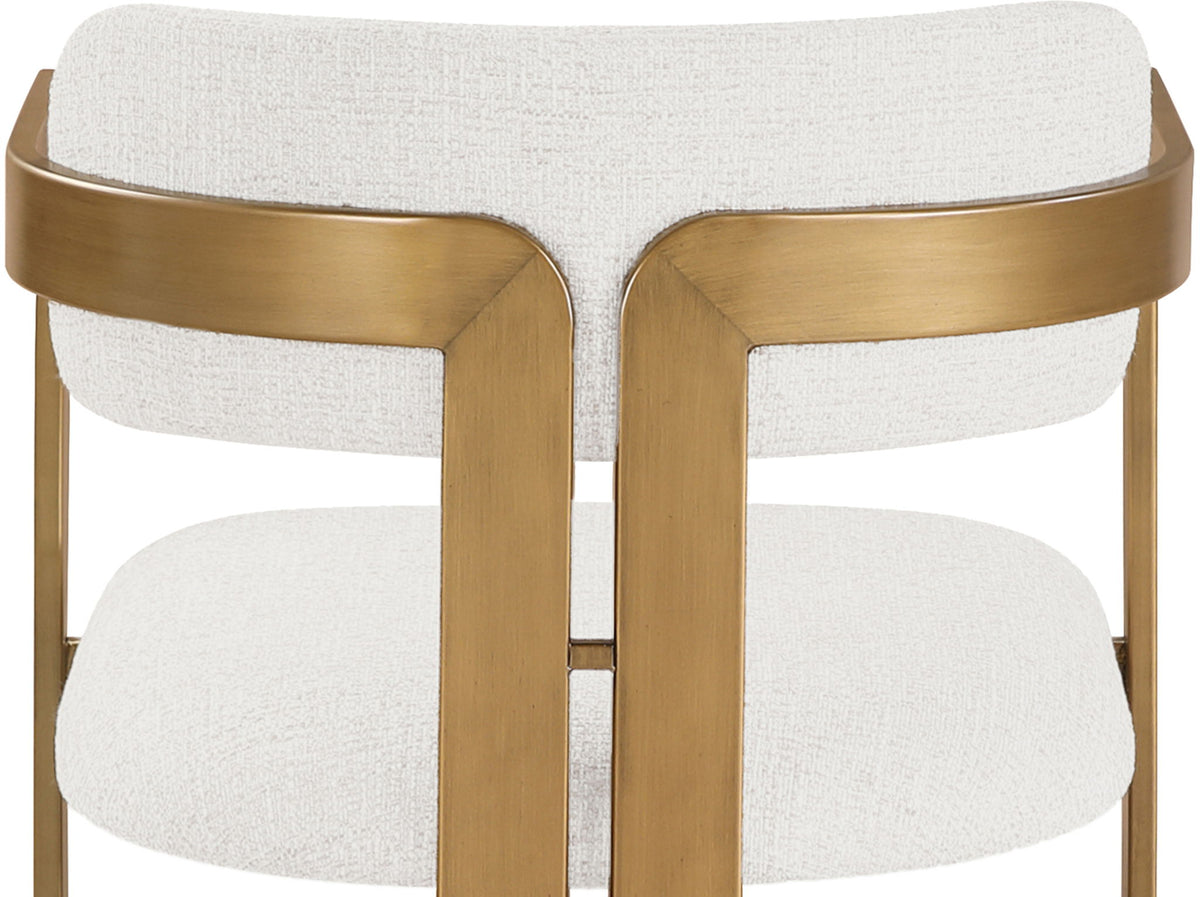 Aurum - Linen Textured Fabric Upholstered Dining Chair (Set of 2)