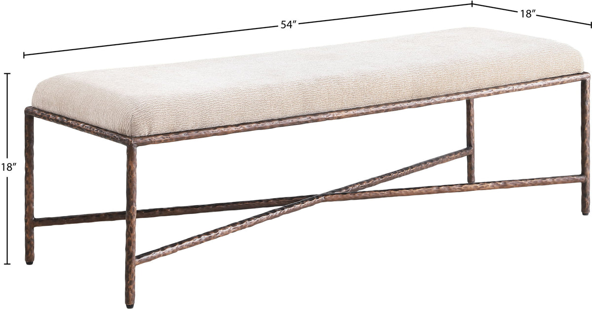 Valley - Bench With Bronze Frame