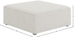 Cube - Linen Ottoman
