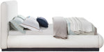 Rigby - Linen Bed With Black Base