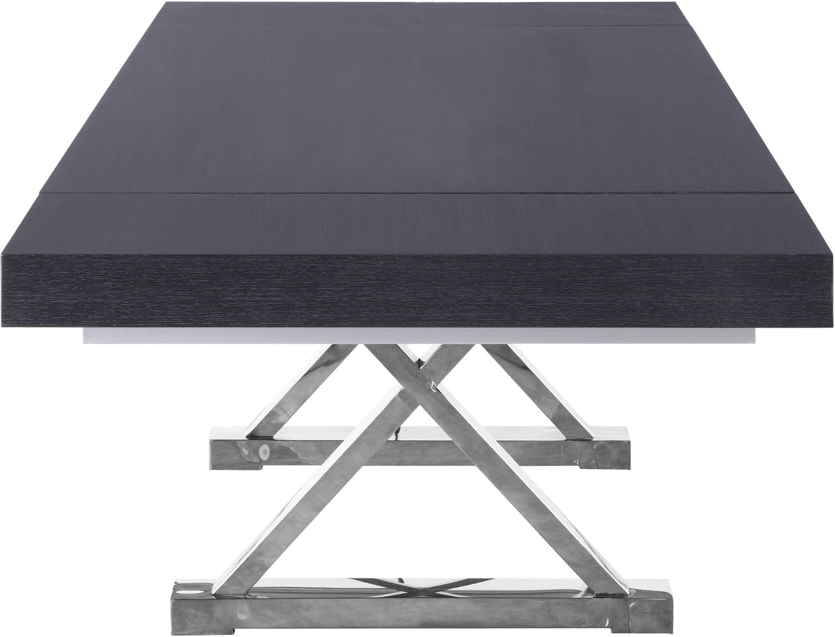 Excel - Oak Wood Extendable Dining Table - Rich Gray