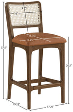 Atrium - Counter Stool With Brushed Brown Base (Set of 2)