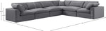 Comfy - 6 Piece Velvet Modular Corner Sectional