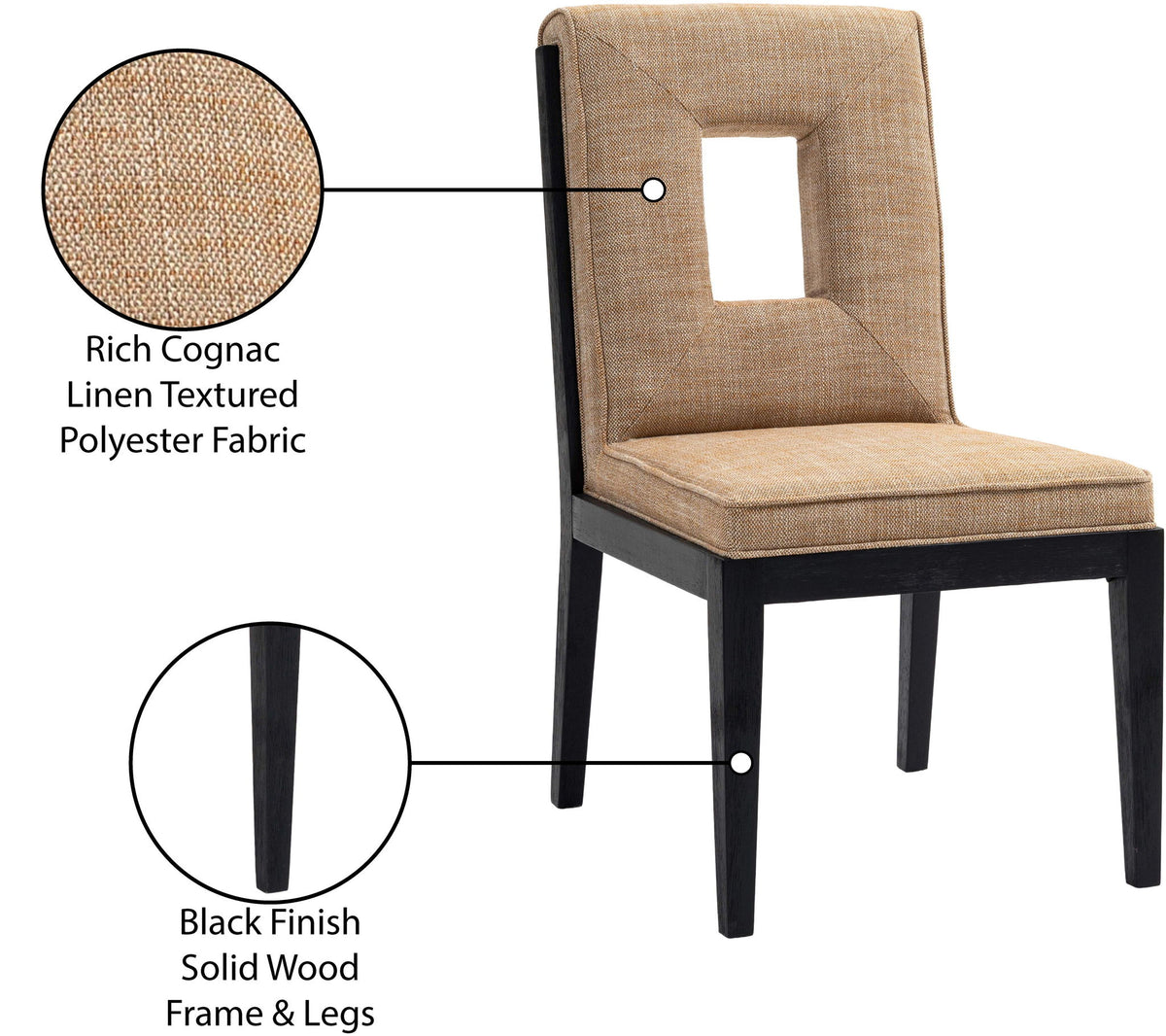 Gwendolyn - Dining Side Chair With Black Frame (Set of 2)