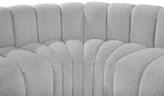 Arc - Boucle Fabric 6 Piece Curved Modular Sofa