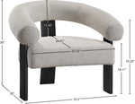 Winston - Accent Chair With Black Legs