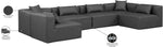 Cube - 6 Piece Modular Armless Sectional