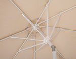 Amalfi - Patio Umbrella - Light Brown Base / White Pole