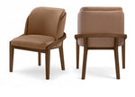 Navo - Vegan Leather Upholstered Dining Chair - Brown