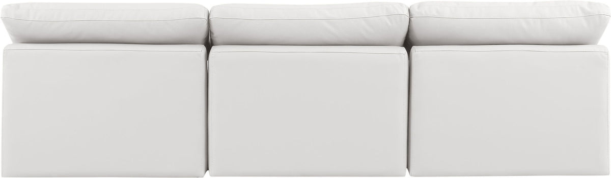 Indulge - Faux Leather 3 Seat Modular Armless Sofa
