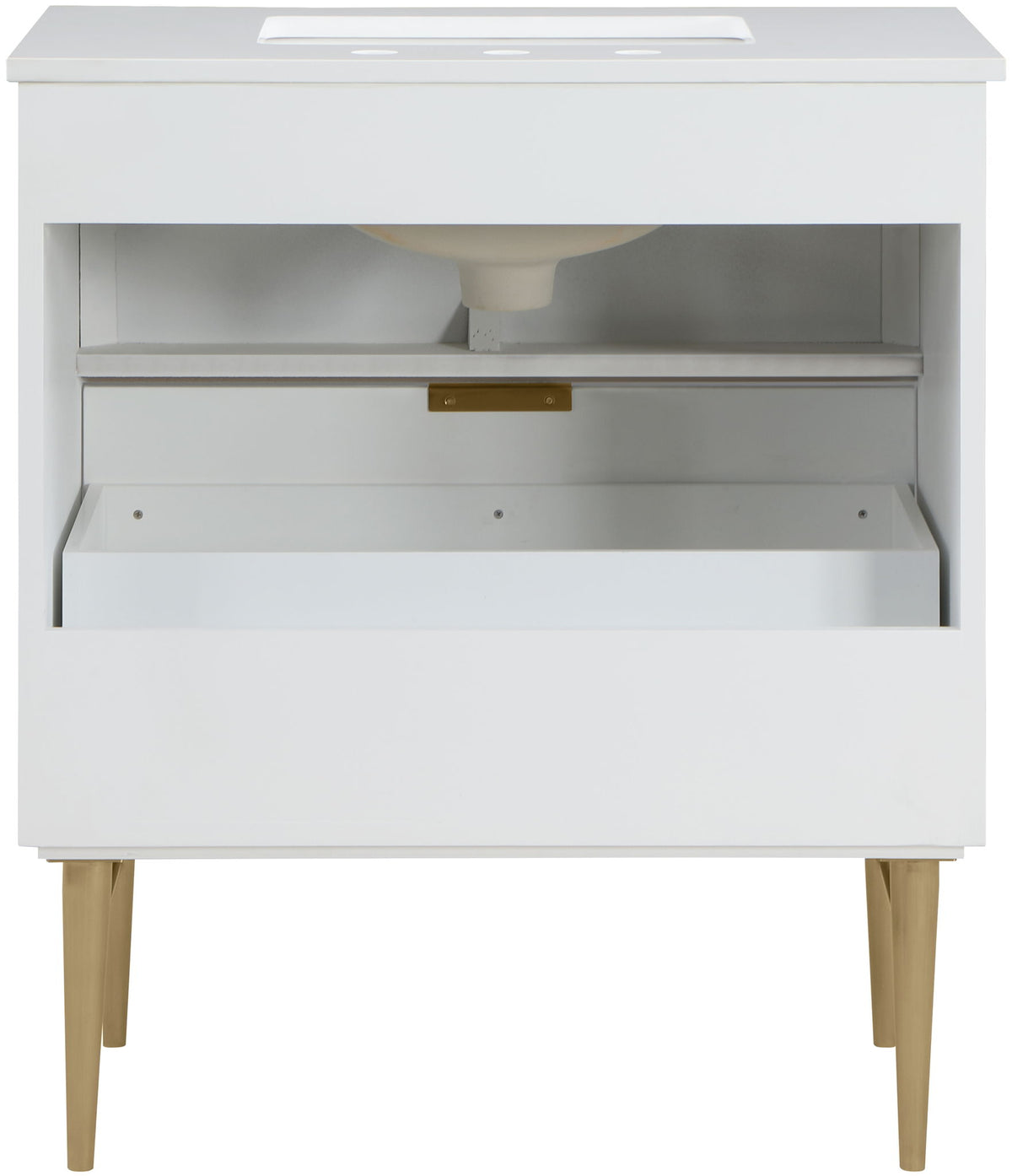 Modernist - Bathroom Vanity With Gold Legs