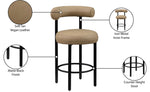 Bordeaux - Counter Stool (Set of 2) - Tan
