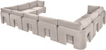 Hammond - Velvet Performance Fabric Upholstered 9 Piece Sectional