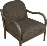 Helmsley - Performance Fabric Upholstered Accent Chair - Brown Frame