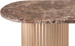 Cindra - Genuine Marble Top And Iron Base Console Table