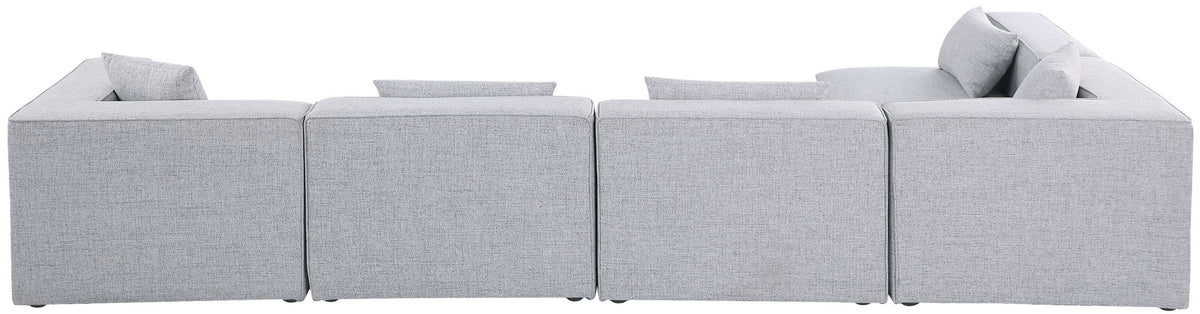 Cube - Linen 5 Piece Modular Sectional