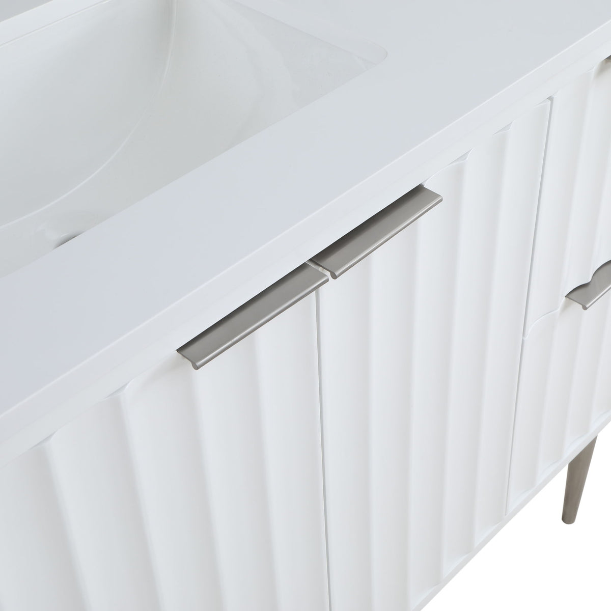 Modernist - Bathroom Vanity With Chrome Legs
