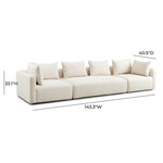 Hangover - Fabric Sofa - Cream