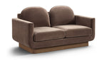 Diviento - Velvet Performance Fabric Upholstered Loveseat