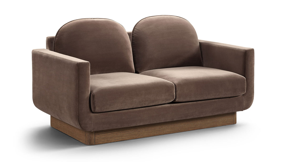 Diviento - Velvet Performance Fabric Upholstered Loveseat