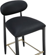 Riccio - Stool - Black And Gold Frame