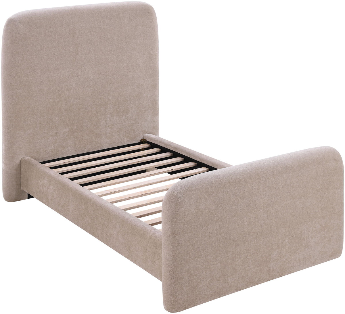 Fira - Chenille Fabric Upholstered Bed