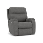 Penn - Transitional Fabric Power Rocking Recliner With Power Headrest & Lumbar