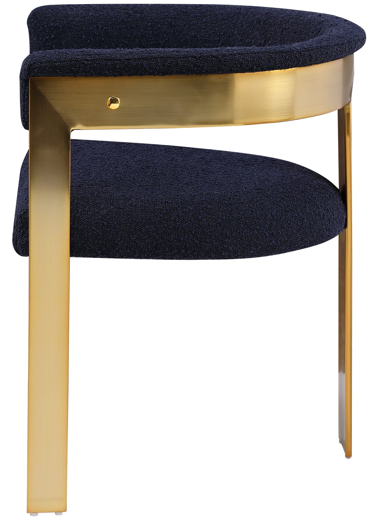Romeo - Boucle Dining Chair With Gold Base (Set of 2)