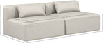Cube - Modular 2 Seat Armless Sofa