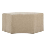Khai - Rounded Plush Dining Bench - Brown
