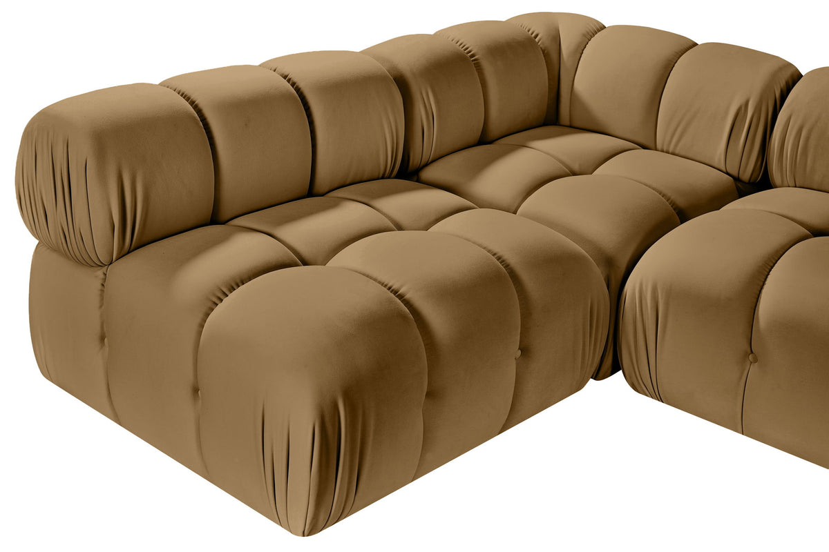 Orin - Velvet 5 Piece Modular Sectional