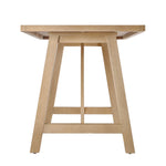 Delfina - 5-Piece Outdoor Bar Dining Set - Natural Eucalyptus