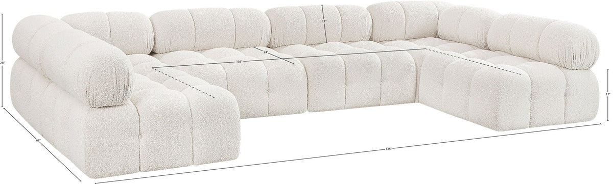 Ames - 6 Piece Fabric Modular Sectional