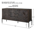Mavis - Sideboard - Black / Woodtone