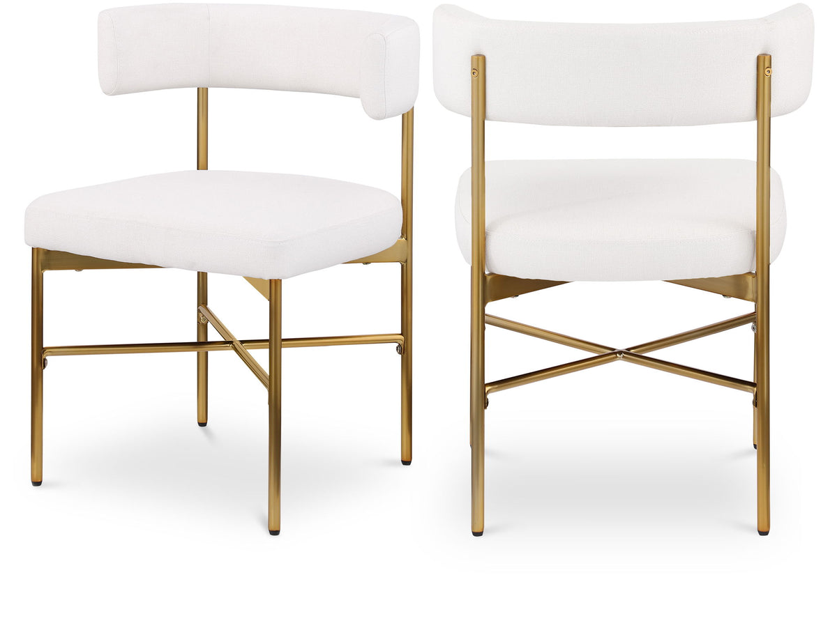 Rivage - Durable Dining Chair With Gold Frame (Set of 2)