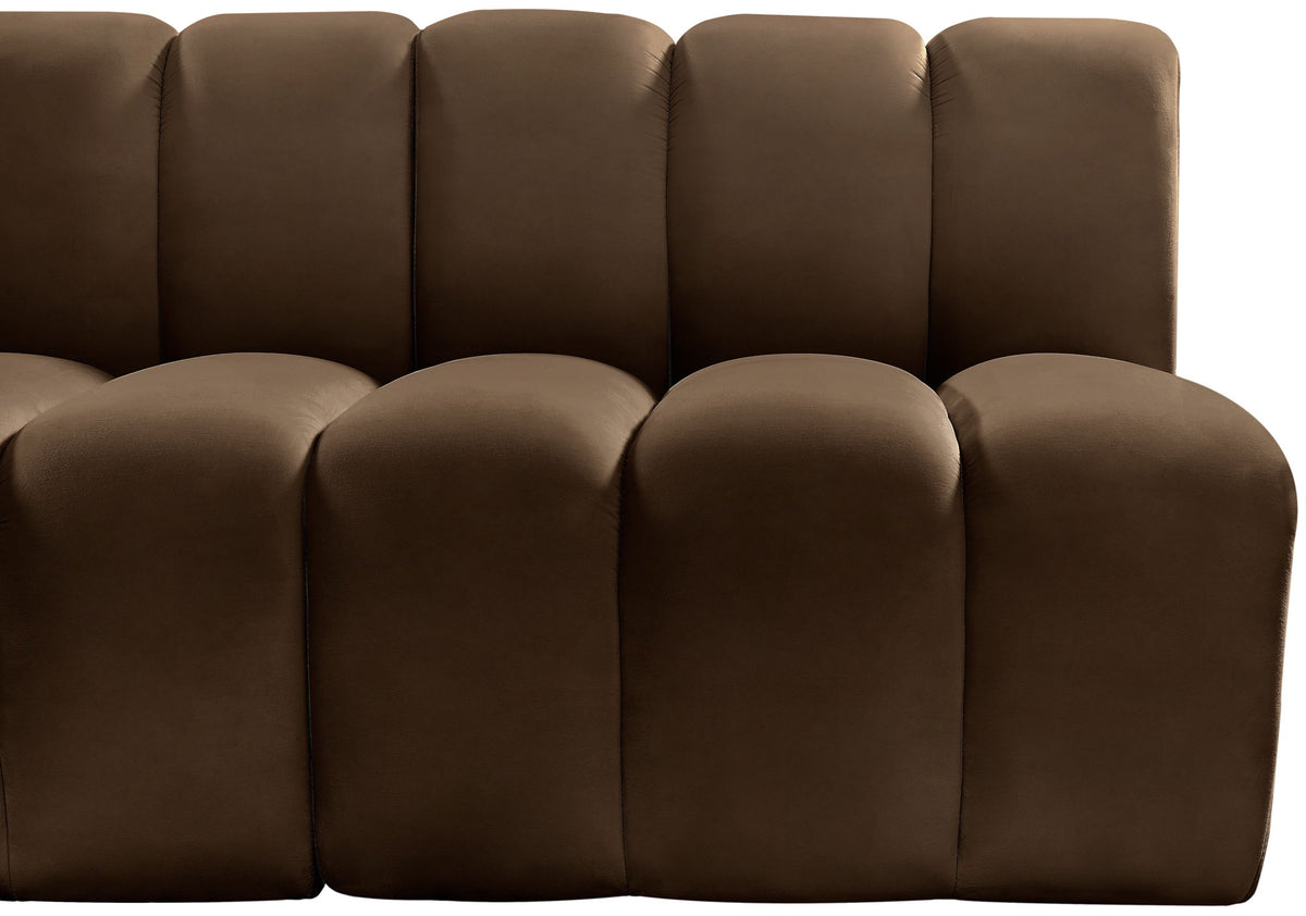Arc - Velvet 5 Piece Modular Sofa