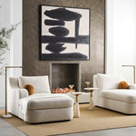 Pier - Travertine Accent Table - Beige