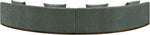Avanti - 182.5" Chenille Fabric Upholstered 2 Piece Modular Sectional