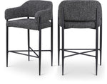 Dame - Fabric Upholstered Counter Stool (Set of 2)
